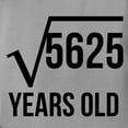 thumbnail image 3 of CafePress - 75 Years Old Square Root T Shirt - Womens Comfort Colors® Shirt, 3 of 4