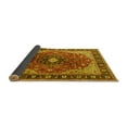 thumbnail image 2 of Ahgly Company Indoor Round Medallion Yellow Traditional Area Rugs, 4' Round, 2 of 4