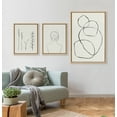 thumbnail image 3 of Sylvie Circles, Grow, and Minimalist Woman 23 in x 33 in Framed Painting Canvas Art Prints, by Kate and Laurel Set of 3, 3 of 6