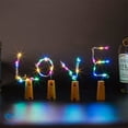 thumbnail image 6 of Deago 20 LED Wine String Lights with Cork, 6 Pack Bottle LED Light 6.6ft Copper Wire Starry Light For Christmas Wedding Party Bedroom Decoration (Colorful), 6 of 11