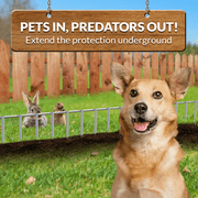 Dig Defence Dog Fence No Dig Barrier Fence Panels for Small Medium Pets 4 pk up to 12 ft