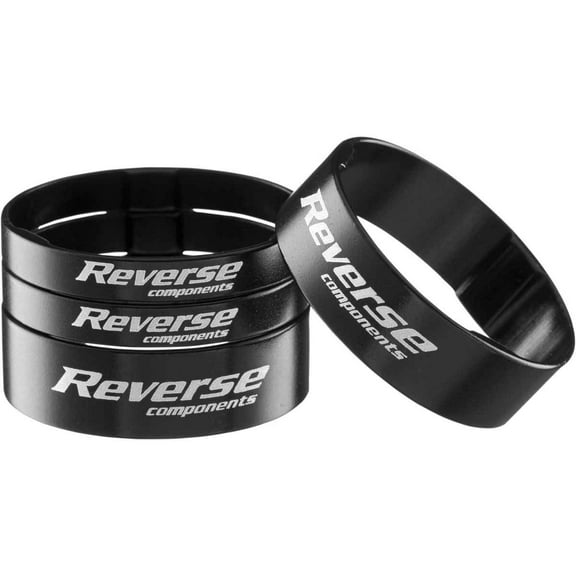 Reverse Ultralight Headset Spacer Set, Set/4, Black