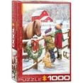 thumbnail image 1 of Puzzle 1000 pièces Poney de Noël, 1 of 2