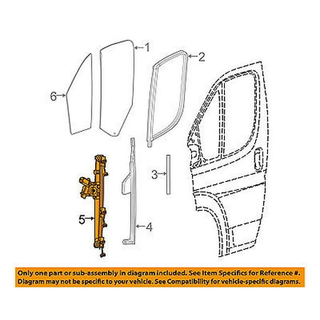 - Ram CHRYSLER OEM ProMaster 2500 Front Door-Window Lift Regulator 68267290AA