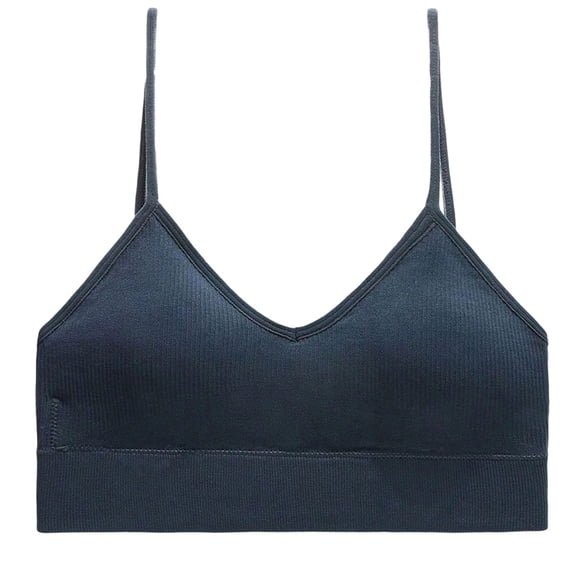 cocolona Womens Ribbed Camisole Sports Bras Seamless Lightweight Breathable Yoga Bras Wireless Workout Crop Tank Tops