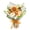 A, variant on Handmade Sunflower Rose Bouquet Yarn Material Knitted Decorative Flower Arrangement for Home Wedding Birthday Party Festival Decor
