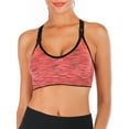 thumbnail image 4 of SAYFUT Women's Seamless Active Keyhole Mesh Racerback Sports Bra Middle Impact 2-Pack, 4 of 7