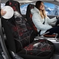 thumbnail image 2 of Uorisanigo Rose Skull Car Seat Covers Front Seats Only Universal High Back Bucket Seat Cover Fit for Vehicles, Auto, Suvs, Trucks, Sedans, Vans, Cars, Set of 2, Coral Velvet Fabric, 2 of 7