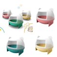 thumbnail image 3 of Sauna de ño de plástico transparente para hámster, , ratón, animales pequeños, 3 colores, 3 of 6