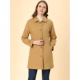 thumbnail image 2 of INSPIRE CHIC Manteaux Caban Trench d'Hiver pour Femmes à Col Peter Pan, 2 of 7