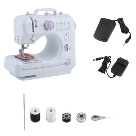 BCP 6V Compact Sewing Machine w/ 12 Stitch Patterns, Sewing Light, Drawer, Foot Pedal - (Best Sewing Machine For Children)