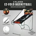 thumbnail image 2 of Lancaster Sports EZ-Fold 2 Player Indoor Arcade Dual Basketball Hoop Shot Game, 2 of 10