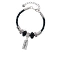 thumbnail image 2 of Delight Jewelry Silvertone Imagine Niece Celtic Knot Leather Bead Bracelet, 7"+2" Extender, 2 of 4