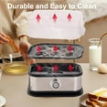 thumbnail image 6 of Sunny Side Up Egg Maker, 2026 Upgrade Sunny Side Master Egg Cooker 6 Egg Capacity, Soft, Medium, Hard Boiled Egg Cooker, Stainless Steel Egg Poacher with Auto Shut-Off, BPA Free (1 SET), 6 of 7