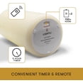 thumbnail image 4 of Wick to Flame Realistic Artificial Moving Flame Pillar Candle by Luminara - Moving Flame LED Battery Operated Lights - Unscented - Remote Ready - Remote Sold Separately - Ivory - 3.8" x 8.6", 4 of 7