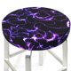 thumbnail image 3 of Balery Galaxy Lightning Fundas de asiento para taburete de bar redondo de tela de terciopelo ajustables que protegen de arañazos y manchas para sillas de 14 a 17 pulgadas.-12 inch, 3 of 7