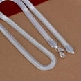 thumbnail image 6 of EOEMY 925 Sterling Silver Fashion Jewelry Soft Snake Bone Chain Necklace 6mm N193-24 Inch, 6 of 6