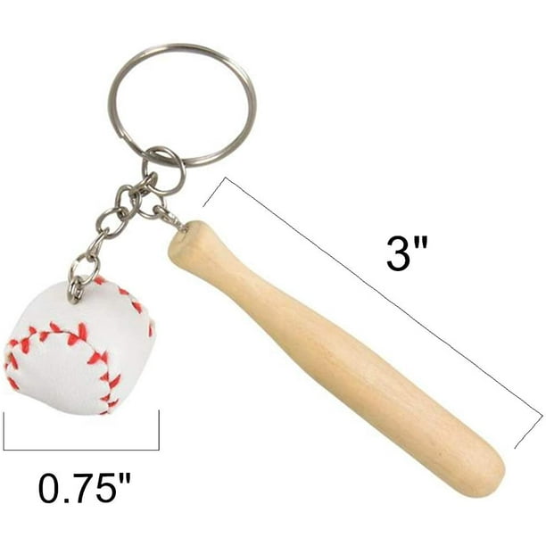 Baseball bat shop keychain