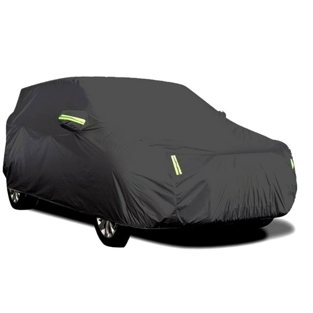 Housse de Voiture Housses Intégrales pour Berline avec Bande Réfléchissante Protection Solaire Antipoussière et Imperméable Résistant aux Rayures Universel m