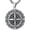 Style H01, variant on 925 Sterling Silver Compass Necklace for Men, w/Stainless Steel Chain 22+2 Inch