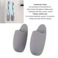 thumbnail image 3 of Mini Soporte Para Cepillos De Dientes, Soporte De Silicona Para Cepillos De Dientes De Pared, Ahorro De Espacio, 2 Uds., Peso Ligero Para Baño Y Cocina, 3 of 8