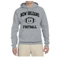 thumbnail image 2 of City of New Orleans NO American Football Fantasy Fan | Mens Sports Hooded Sweatshirt Graphic Hoodie, Heather Grey, Medium, 2 of 4