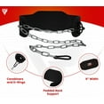 thumbnail image 6 of RDX Dipping Belt for Weight Lifting with Adjustable Steel Chain- Great for Chin Pull Ups, Weighted Parallel Dips, Platform Squats, Calf Raises, 6” Back Support for Powerlifting, Strength Training, 6 of 9