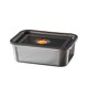 thumbnail image 2 of Caja Bento para estudiantes con borde, caja sellada para frutas y ensaladas, caja para el almuerzo para microondas, recipiente para palillos y salsas, linda caja para el almuerzo para niños, caja para, 2 of 6