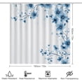 thumbnail image 2 of Shower Sets for Bathroom, Tan Leaf Damask Pattern Printed on Bathroom Shower Curtain Sets with Rugs, Designed for Farmhouse Boho Contemporary Bathrooms, 72 x 72 inches, 2 of 8