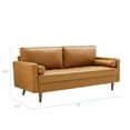 thumbnail image 3 of Valour Upholstered Faux Leather Sofa-EEI-3765-TAN, 3 of 9