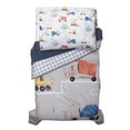 thumbnail image 5 of Bedtime Originals 4-Piece Construction Zone Gray/Navy/White Toddler Bedding Set, 5 of 9
