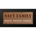 thumbnail image 2 of Gibbons, Lauren 14x8 Black Modern Framed Museum Art Print Titled - Navy Family, 2 of 5