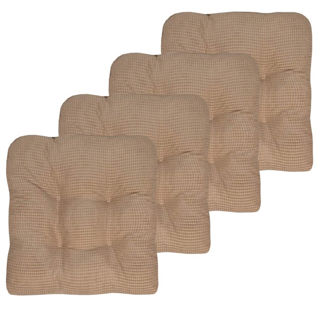 Cojín para silla Sweet Home Collection, espuma viscoelástica triturada, color topo