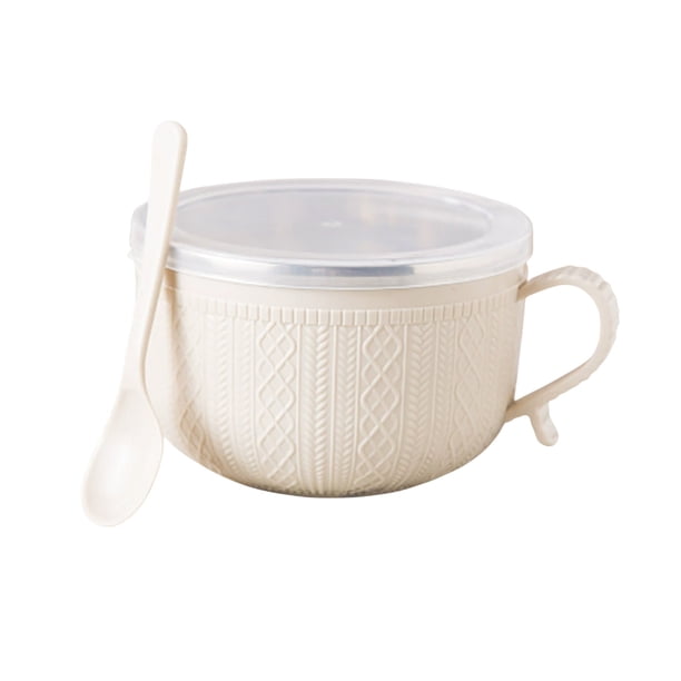 Bol pequeño de acero inoxidable para arroz o sopa, 414 ml (14 oz), con aislamiento térmico, ideal para fideos, cereales y aperitivos. Vajilla portátil resistente al calor, perfecta para estudiantes,