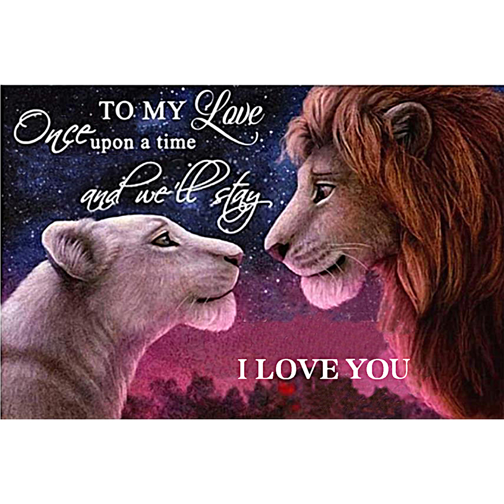 Diamond Painting Full Drill 5D Lion Lovers Mosaic Embroidery Cross Craft DIY