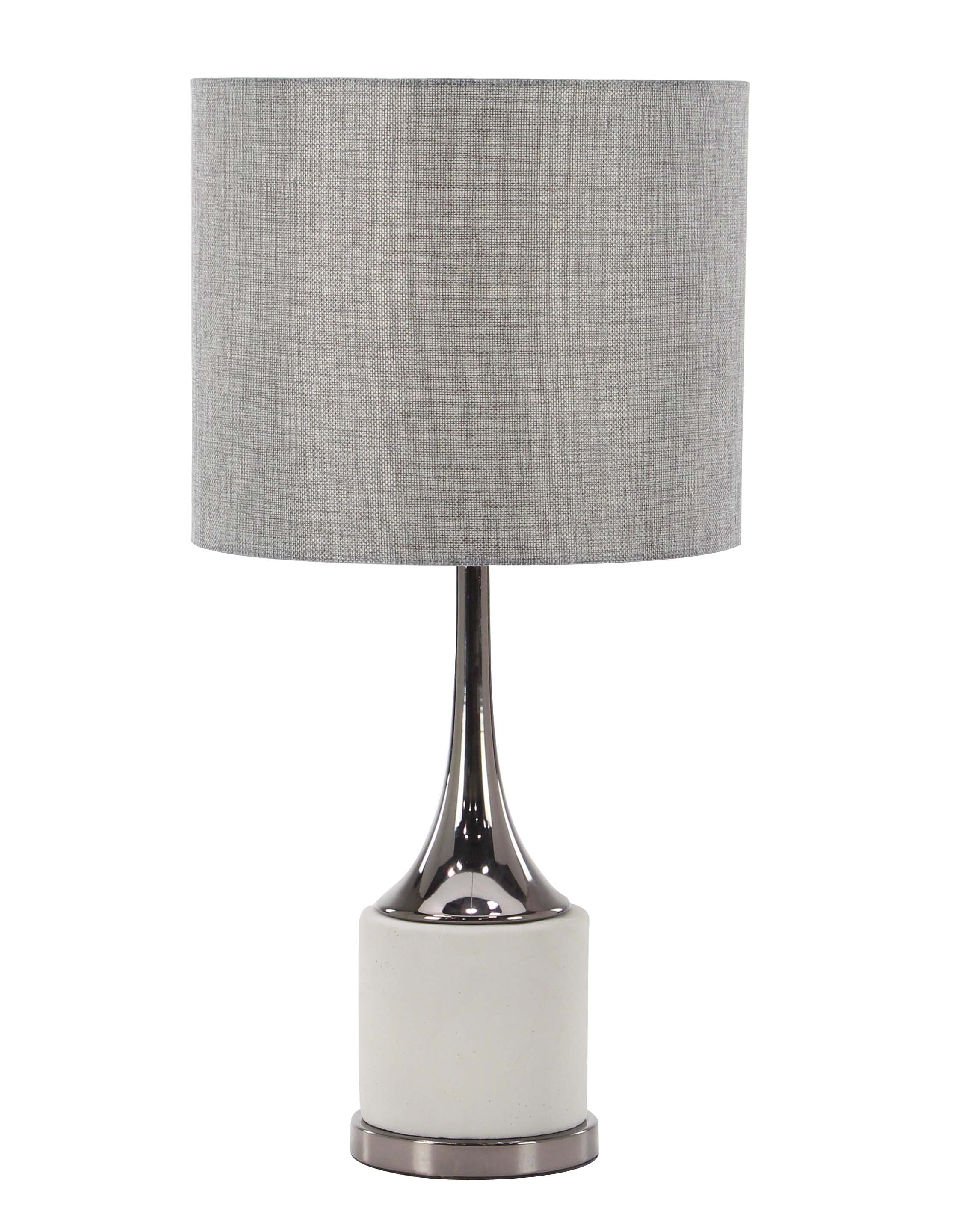 Decmode 23 Inch Modern Concrete and Iron Matte Gray Table ... Decmode 23 Inch Modern Concrete and Iron Matte Gray Table ...