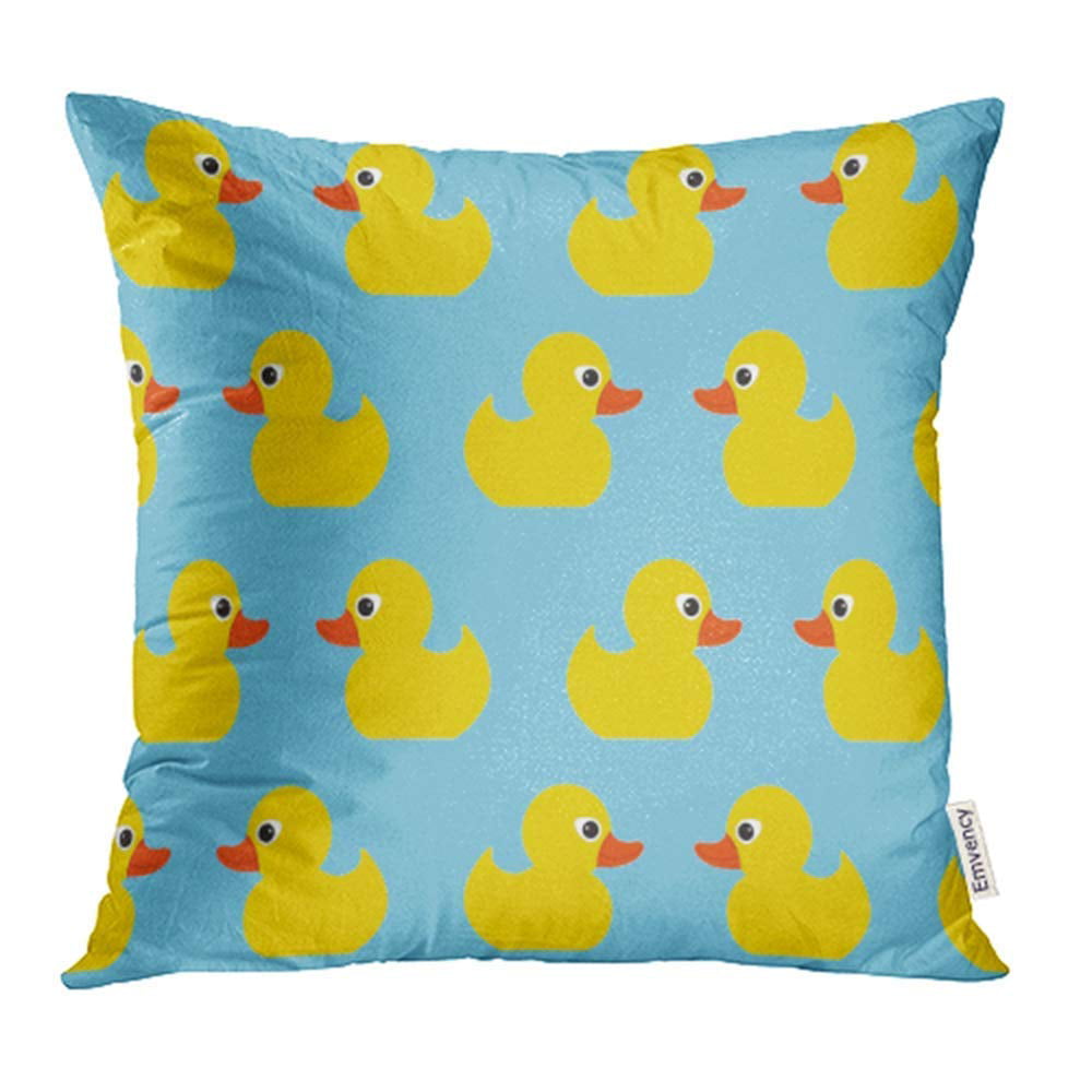 Cool Bathing Toy Ducky Lover Animal Bird Designs Cute Rubber Duck Gift for Toddlers Men Women Funny Duckling Throw Pillow Multicolor 16x16