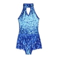 thumbnail image 2 of renvena Kids Girls Sleeveless Sparkly Sequins Tassel Hem Dance Dress 6-16 A Royal Blue 6, 2 of 7