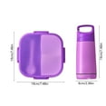 thumbnail image 3 of IMossad Bento Lunch Box and Mug Set, Leak-Proof Microwaveable Plastic Meal Prep Container with Multi-Compartments for Adults, 3 of 6