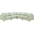 thumbnail image 1 of Meridian Furniture Julia Cream Velvet Modular Sectional, 1 of 5