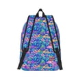 thumbnail image 6 of Rocae Colorful Mushrooms for Durable Canvas Backpack Leisure Large Bag Travel Rucksack Multi-function Backpack Medium, 6 of 8