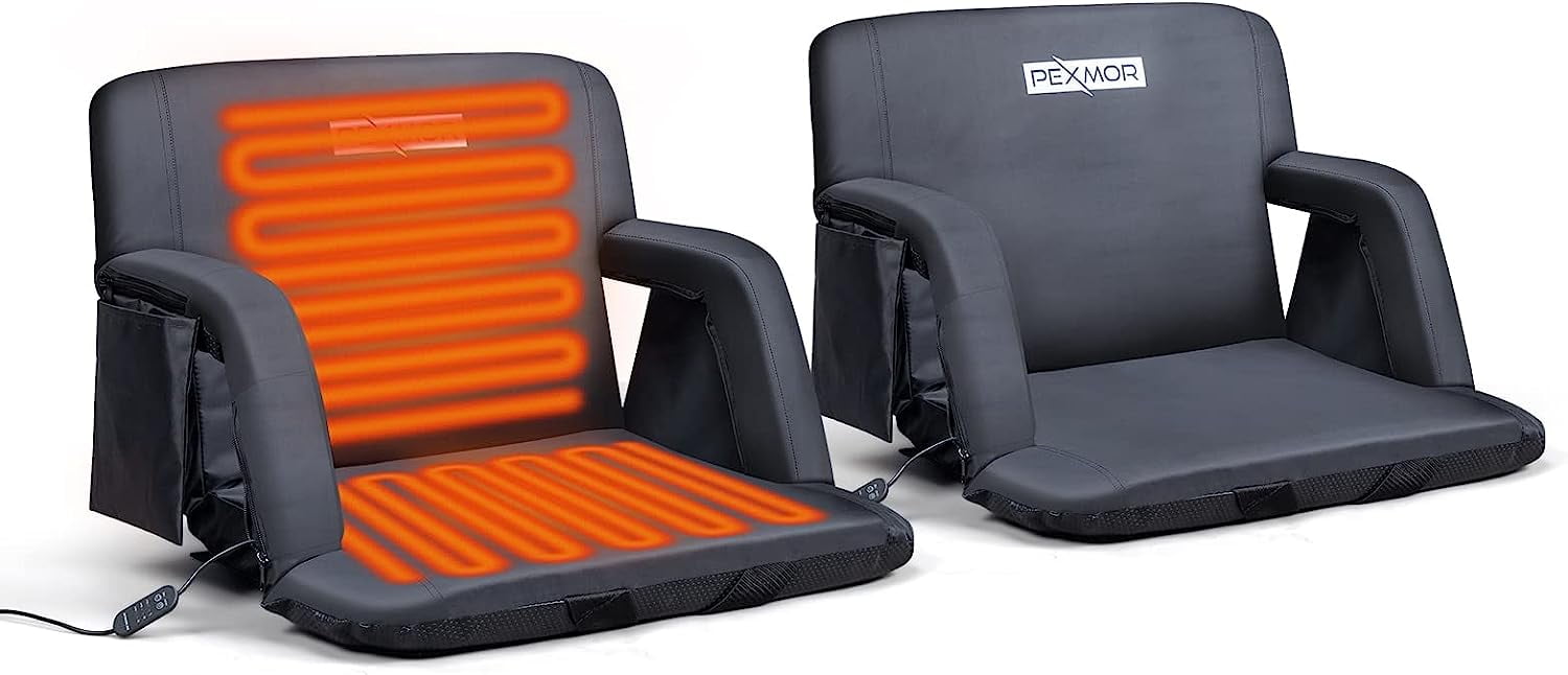 SOJOY Heated Stadium Seats for Bleacher with Back Support, 25