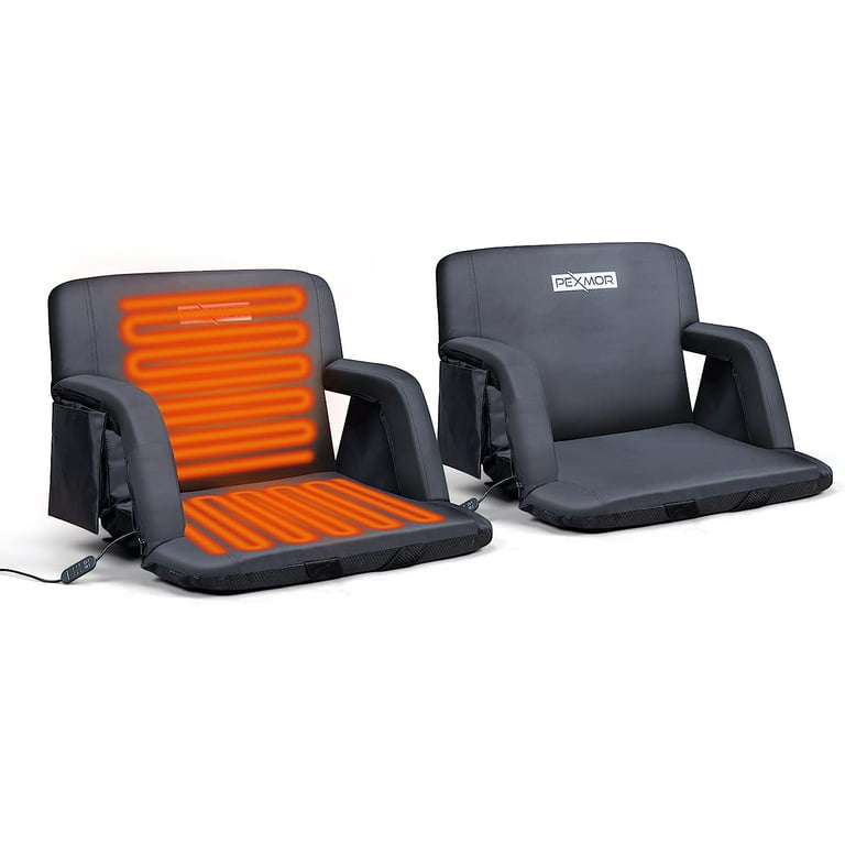 Heated Camping Chair Pad, Heated Seat Cushion, 17 Portable Heated Stadium  Seats for Bleachers, Lightweight USB Stadium Seat Cushion Heating Seat Pad