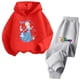 thumbnail image 3 of Conjunto de sudadera con capucha de Blancanieves de Disney para niñas de 3 a 14 años, sudadera informal de calle kawaii para niños, mono de camión de Frozen para niños, 3 of 5