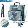 thumbnail image 3 of WOBOGO Portraits Of Men Ring Binder Bag 1.5in Folder Organizer with Shoulder Strap for 13Inch Laptop and 500 Sheets of Paper, 3 of 8