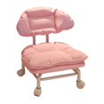 thumbnail image 4 of Taburete bajo con ruedas de nubes, silla con ruedas de poco ruido, taburete ligero de lujo para pies, taburete pequeño con ruedas para apartamento Rosa, 4 of 10