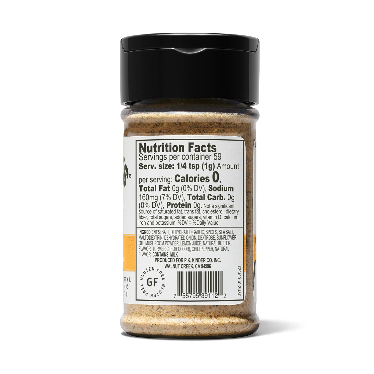 Kinder's Buttery Burger Blend Seasoning, 2.1 oz Small Bottle