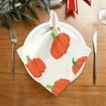 thumbnail image 2 of Coolnut Pumpkin Cloth Napkins Set of 4,Reusable Washable Polyester Dinner Table Napkins for Kitchen,Dining,Restaurant,Party Decoration, 2 of 7