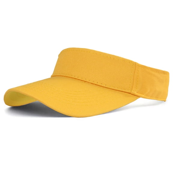Homeyce Breathable Sports Visor Men Women Adjustable Lightweight Quick Dry Sun Hat for Tennis Golf Running,Yellow