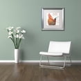 thumbnail image 3 of Trademark Fine Art "Dans la Ferme Rooster II" Canvas Art by Jennifer Redstreake White Matte, Silver Frame, 3 of 4